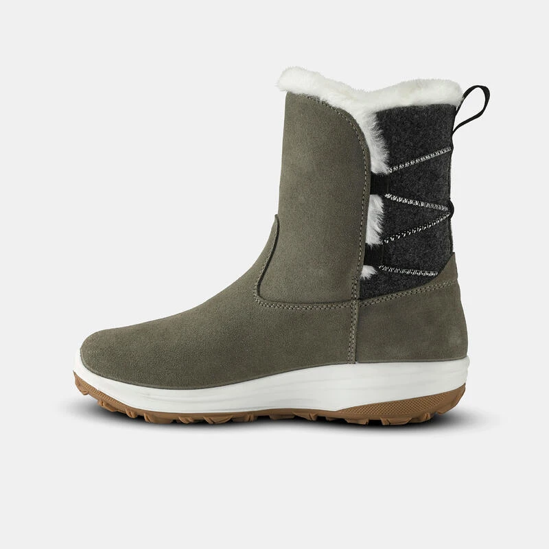 Quechua Bottes De Neige Chaudes Imperméables De Randonnée - SH500 Cuir- Femme 5 Quechua Bottes De Neige Chaudes Imperméables De Randonnée - SH500 Cuir- Femme – Image 3