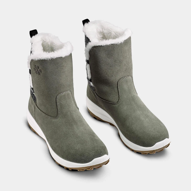 Quechua Bottes De Neige Chaudes Imperméables De Randonnée - SH500 Cuir- Femme 7 Quechua Bottes De Neige Chaudes Imperméables De Randonnée - SH500 Cuir- Femme – Image 5