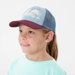 Quechua Casquette Trucker Bleue Enfant MH100 13 Quechua Casquette Trucker Bleue Enfant MH100 -Quechua casquette trucker bleue enfant mh100 3