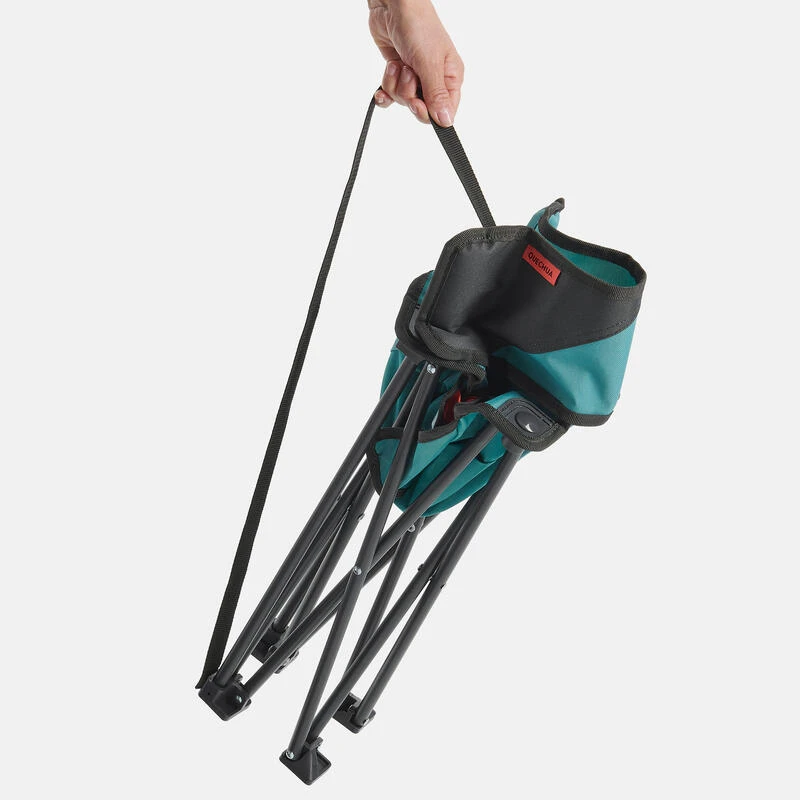 Quechua CHAISE BASSE PLIANTE DE CAMPING MH100 Bleue 5 Quechua CHAISE BASSE PLIANTE DE CAMPING MH100 Bleue – Image 3