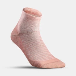 Quechua Chaussette Hike 100 Mid - Rose Et Gris- Lot De 2 Paires -Quechua chaussette hike 100 mid rose et gris lot de 2 paires 4