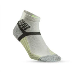 Quechua Chaussettes Randonnée - Hike 500 MID - Gris Jaune - Lot De 2 Paires -Quechua chaussettes randonnee hike 500 mid gris jaune lot de 2 paires 2
