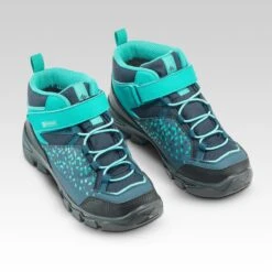 Quechua Chaussures Imperméables De Randonnée - MH120 MID Turquoises - Enfant 28 AU 34 -Quechua chaussures impermeables de randonnee mh120 mid turquoises enfant 28 au 34 3