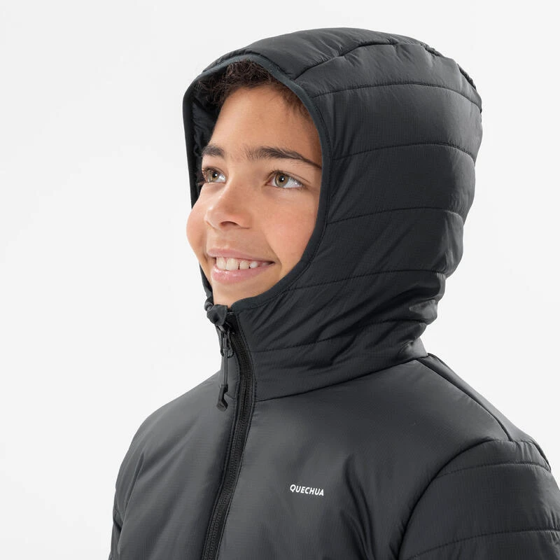 Quechua DOUDOUNE DE RANDONNÉE - HYBRIDE NOIRE - ENFANT 7-15 ANS 6 Quechua DOUDOUNE DE RANDONNÉE - HYBRIDE NOIRE - ENFANT 7-15 ANS – Image 4