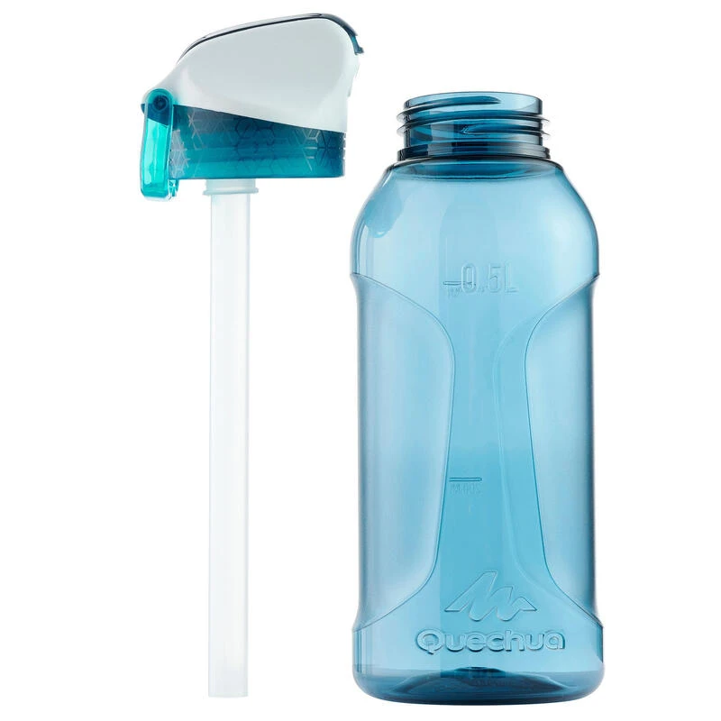 Quechua Gourde Randonnée 900 Bouchon Instantané Avec Pipette 0,5 Litre Ecozen® Bleu 3 Quechua Gourde Randonnée 900 Bouchon Instantané Avec Pipette 0,5 Litre Ecozen® Bleu – Image 2