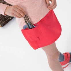 Quechua Jupe Short De Randonnée - MH100 KID Rose Corail -enfant 2-6 Ans -Quechua jupe short de randonnee mh100 kid rose corail enfant 2 6 ans 4