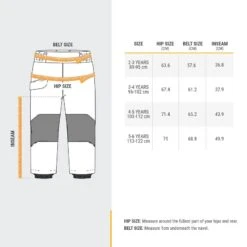 Quechua Pantalon Chaud Imperméable De Randonnée - SH500 MOUNTAIN - Enfant 2 - 6 Ans -Quechua pantalon chaud impermeable de randonnee sh500 mountain enfant 2 6 ans 3