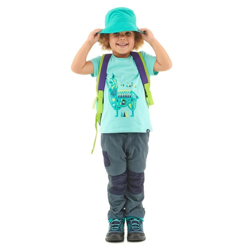 Quechua Pantalon De Randonnée Modulable - MH500 Gris/bleu- Enfant 2-6 ANS 4 Quechua Pantalon De Randonnée Modulable - MH500 Gris/bleu- Enfant 2-6 ANS – Image 2