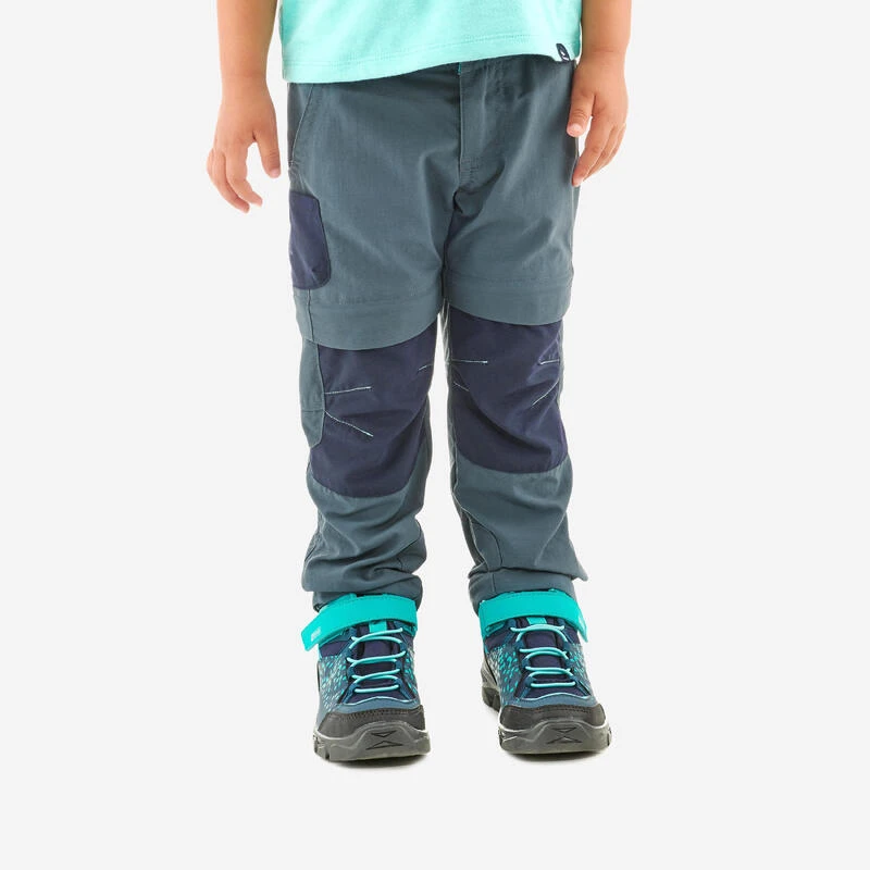 Quechua Pantalon De Randonnée Modulable - MH500 Gris/bleu- Enfant 2-6 ANS 3 Quechua Pantalon De Randonnée Modulable - MH500 Gris/bleu- Enfant 2-6 ANS