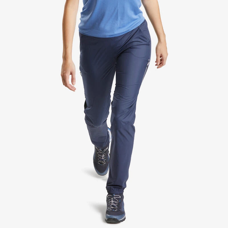 Quechua Pantalon Ultra Léger De Randonnée Rapide Femme FH500 Bleu. 3 Quechua Pantalon Ultra Léger De Randonnée Rapide Femme FH500 Bleu.
