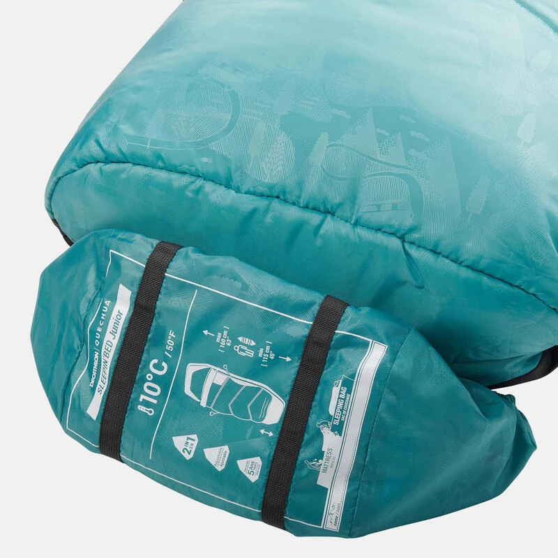 Quechua SAC DE COUCHAGE ENFANT 2 EN 1 - SLEEPIN BED JUNIOR 10°C BLEU 9 Quechua SAC DE COUCHAGE ENFANT 2 EN 1 - SLEEPIN BED JUNIOR 10°C BLEU – Image 7