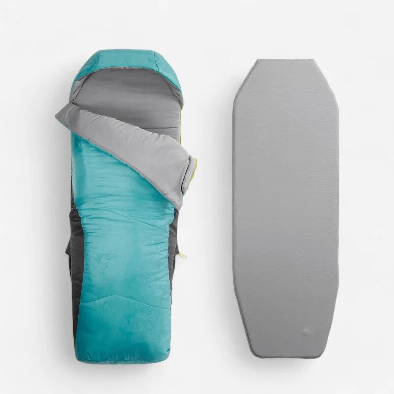 Quechua SAC DE COUCHAGE ENFANT 2 EN 1 - SLEEPIN BED JUNIOR 10°C BLEU 3 Quechua SAC DE COUCHAGE ENFANT 2 EN 1 - SLEEPIN BED JUNIOR 10°C BLEU