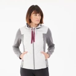Quechua Sweat à Capuche De Randonnée - NH100 Hybrid - Femme -Quechua sweat a capuche de randonnee nh100 hybrid femme 3