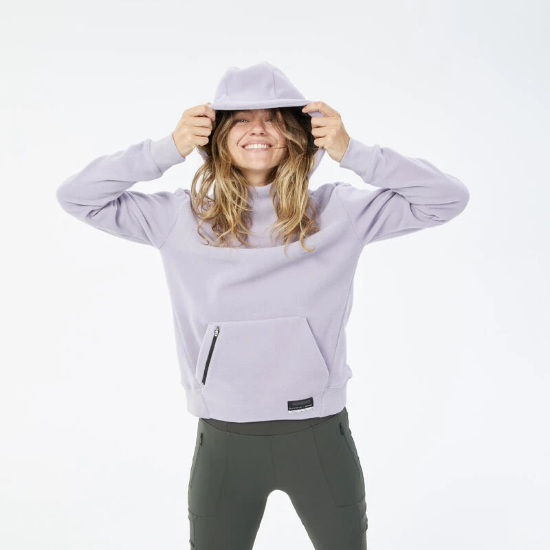 Quechua Sweat Polaire De Randonnée - MH100 Hoodie - Femme 6 Quechua Sweat Polaire De Randonnée - MH100 Hoodie - Femme – Image 4