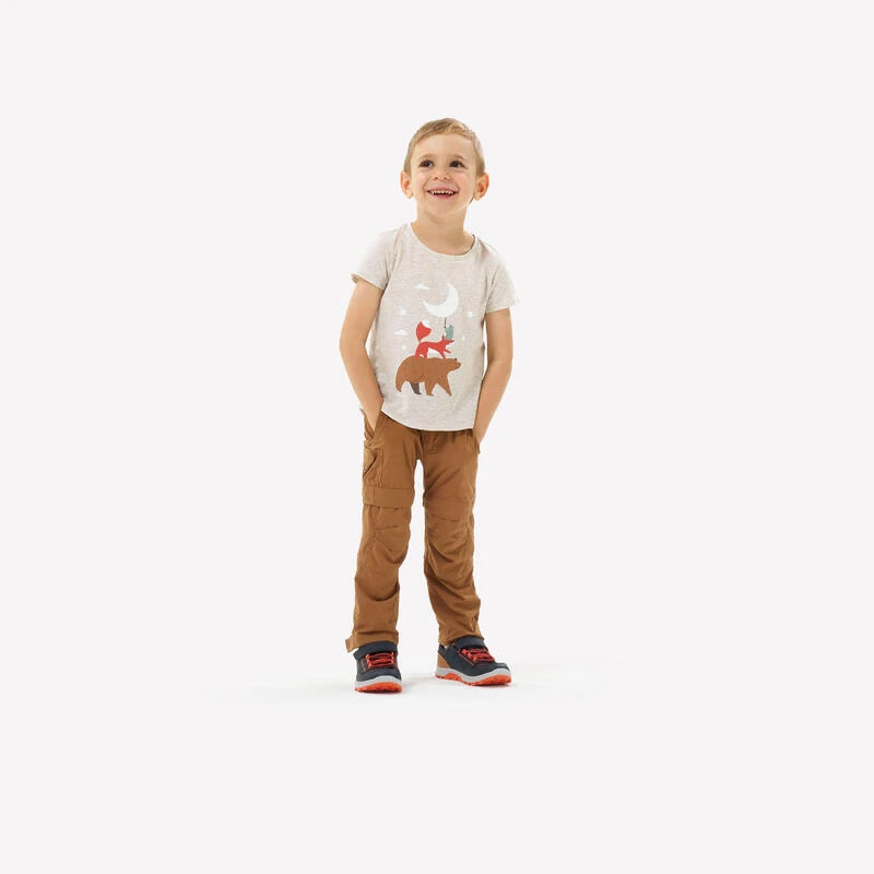 Quechua T-Shirt Enfant MH100 Beige- 2-6 ANS 4 Quechua T-Shirt Enfant MH100 Beige- 2-6 ANS – Image 2