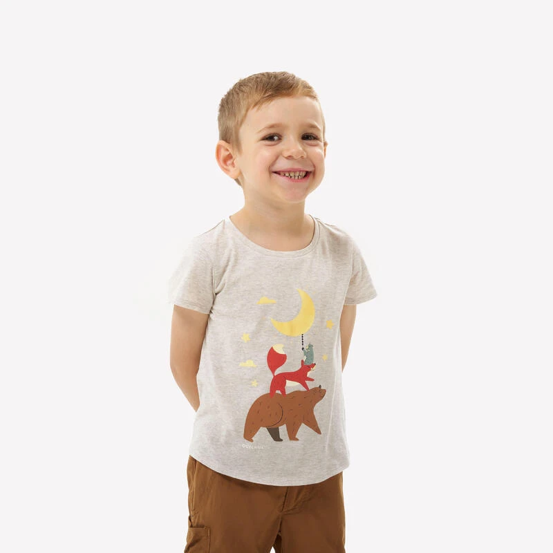Quechua T-Shirt Enfant MH100 Beige- 2-6 ANS 5 Quechua T-Shirt Enfant MH100 Beige- 2-6 ANS – Image 3