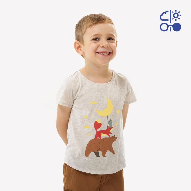 Quechua T-Shirt Enfant MH100 Beige- 2-6 ANS 6 Quechua T-Shirt Enfant MH100 Beige- 2-6 ANS – Image 4