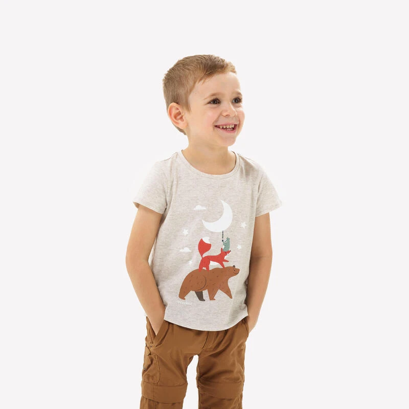 Quechua T-Shirt Enfant MH100 Beige- 2-6 ANS 3 Quechua T-Shirt Enfant MH100 Beige- 2-6 ANS