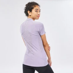 Quechua T-shirt Manches Courtes De Randonnée Montagne - MH500 - Violet - Femme -Quechua t shirt manches courtes de randonnee montagne mh500 violet femme 4