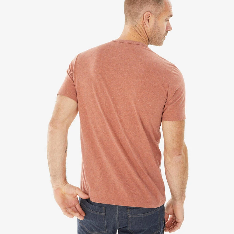 Quechua T-SHIRT NH100 MARRON H 5 Quechua T-SHIRT NH100 MARRON H – Image 3