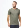 Quechua T-shirt NH500 Fresh Rec Khaki Men 2 Quechua T-shirt NH500 Fresh Rec Khaki Men -Quechua t shirt nh500 fresh rec khaki men