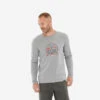 Quechua Tee-shirt NH100 ML Homme - Gris Clair 1 Quechua Tee-shirt NH100 ML Homme - Gris Clair -Quechua tee shirt nh100 ml homme gris clair