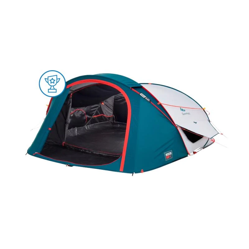 Quechua Tente De Camping - 2 SECONDS XL - 3 Places - Fresh & Black 4 Quechua Tente De Camping - 2 SECONDS XL - 3 Places - Fresh & Black – Image 2