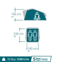 Quechua TENTE DE TOIT MH500 FRESH & BLACK 2P 15 Quechua TENTE DE TOIT MH500 FRESH & BLACK 2P -Quechua tente de toit mh500 fresh and black 2p 3