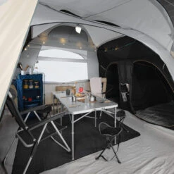 Quechua Tente Gonflable De Camping - Air Seconds 8.4 F&B - 8 Places - 4 Chambres -Quechua tente gonflable de camping air seconds 84 f and b 8 places 4 chambres 3