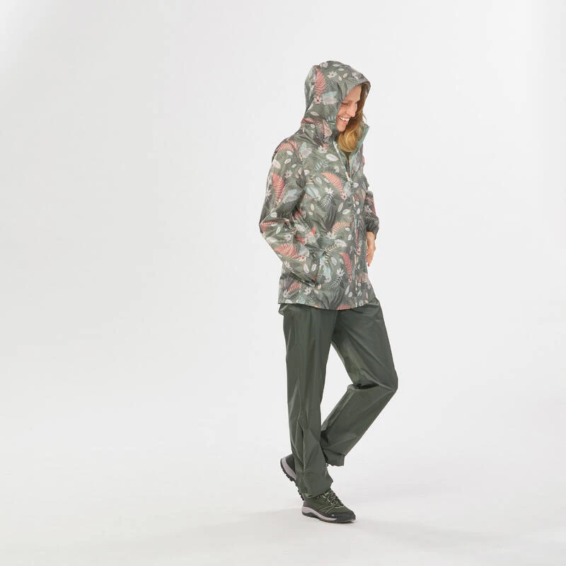 Quechua Veste Coupe Vent Et Déperlante De Randonnée - Raincut Full Zip - Femme 4 Quechua Veste Coupe Vent Et Déperlante De Randonnée - Raincut Full Zip - Femme – Image 2