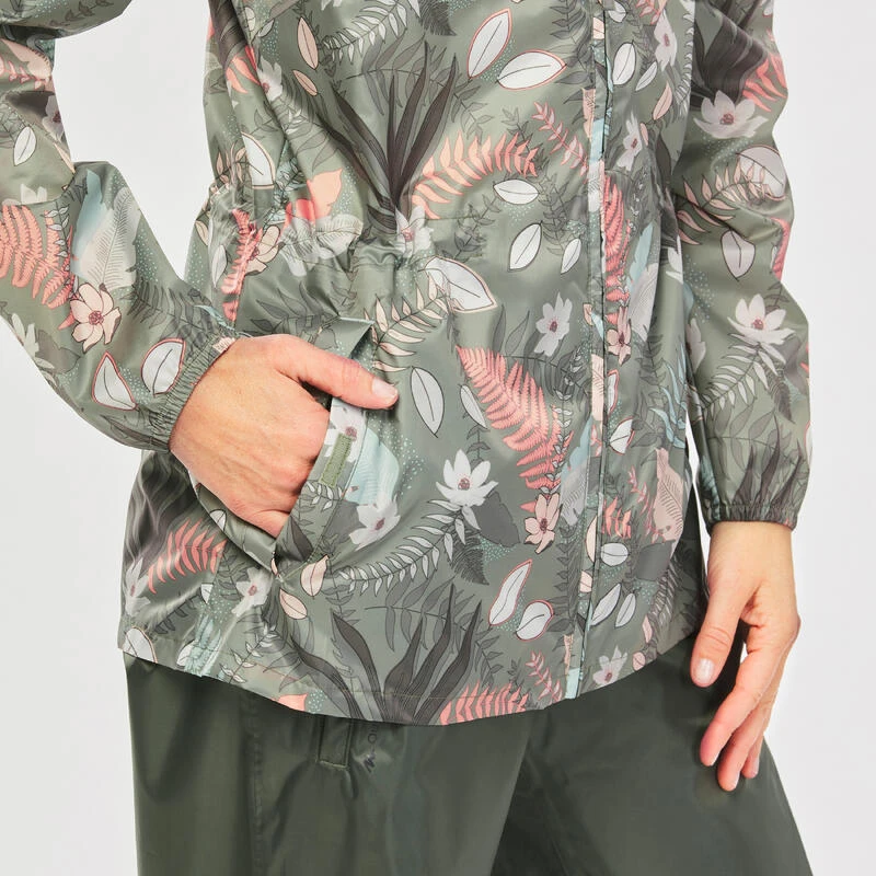 Quechua Veste Coupe Vent Et Déperlante De Randonnée - Raincut Full Zip - Femme 9 Quechua Veste Coupe Vent Et Déperlante De Randonnée - Raincut Full Zip - Femme – Image 7