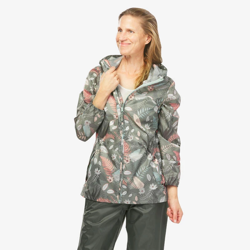 Quechua Veste Coupe Vent Et Déperlante De Randonnée - Raincut Full Zip - Femme 3 Quechua Veste Coupe Vent Et Déperlante De Randonnée - Raincut Full Zip - Femme