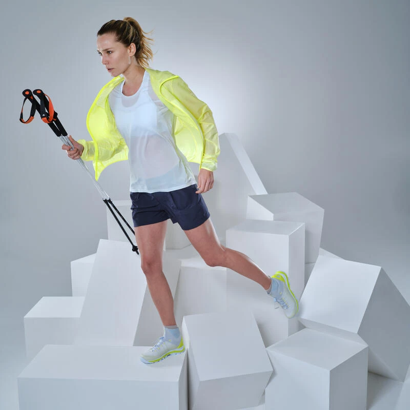 Quechua Veste Coupe Vent Ultra Légère De Randonnée Rapide Femme FH 500 Hélium Wind Jaune 4 Quechua Veste Coupe Vent Ultra Légère De Randonnée Rapide Femme FH 500 Hélium Wind Jaune – Image 2