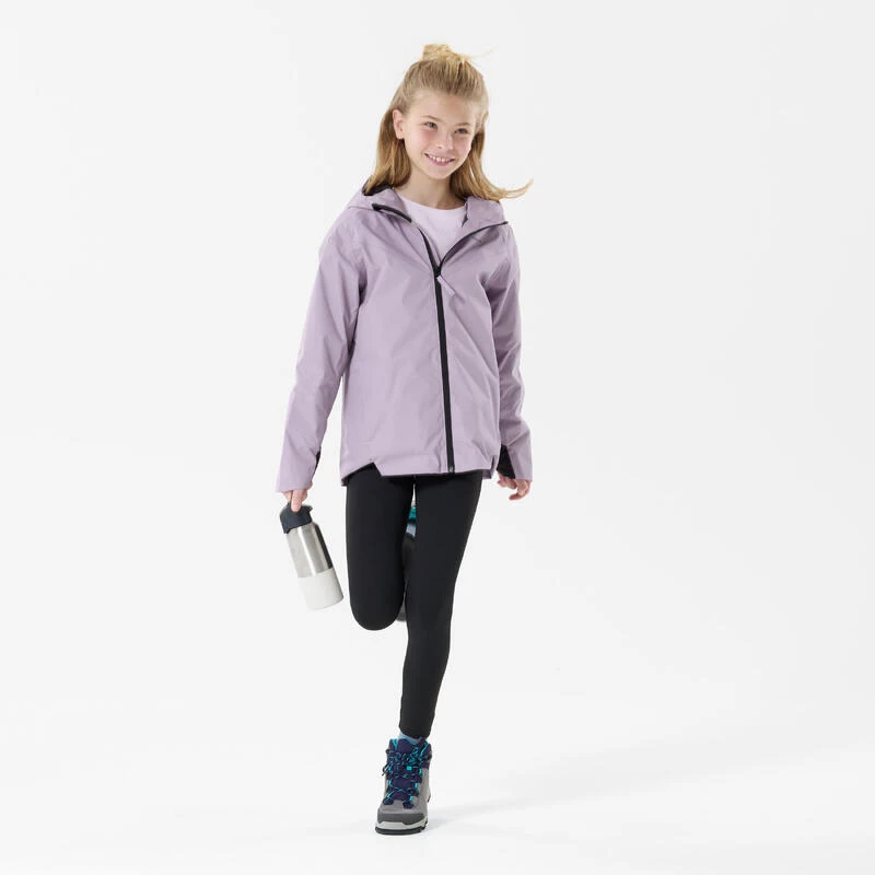 Quechua Veste Imperméable De Randonnée - MH500 Violette - Enfant 7-15 Ans 4 Quechua Veste Imperméable De Randonnée - MH500 Violette - Enfant 7-15 Ans – Image 2
