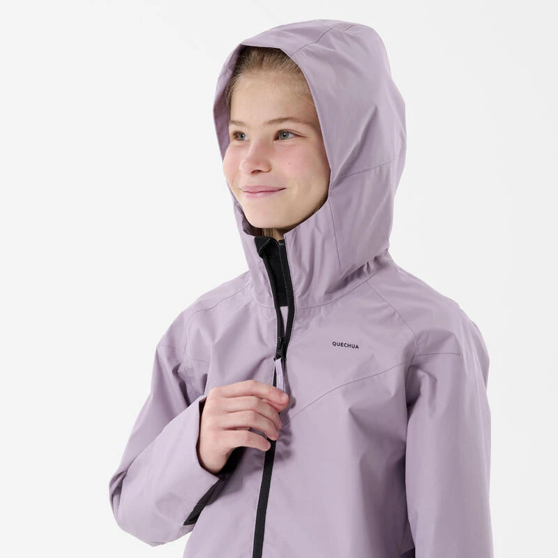 Quechua Veste Imperméable De Randonnée - MH500 Violette - Enfant 7-15 Ans 7 Quechua Veste Imperméable De Randonnée - MH500 Violette - Enfant 7-15 Ans – Image 5