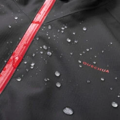 Quechua -Quechua veste impermeable de randonnee mh550 noire enfant 1