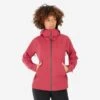Quechua Veste Imperméable De Randonnée Montagne - MH500 - Femme - Framboise -Quechua veste impermeable de randonnee montagne mh500 femme framboise