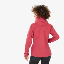 Quechua Veste Imperméable De Randonnée Montagne - MH500 - Femme - Framboise -Quechua veste impermeable de randonnee montagne mh500 femme framboise 4