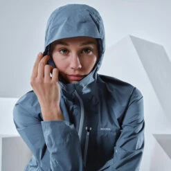 Quechua Veste Imperméable Ultra Légère De Randonnée Rapide - FH500 Rain - Femme Bleu -Quechua veste impermeable ultra legere de randonnee rapide fh500 rain femme bleu 2