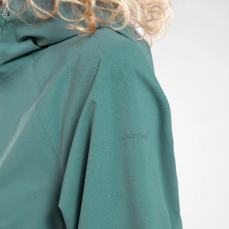 Quechua Veste Longue Imperméable De Randonnée - Raincut Long Series - Femme 5 Quechua Veste Longue Imperméable De Randonnée - Raincut Long Series - Femme – Image 3