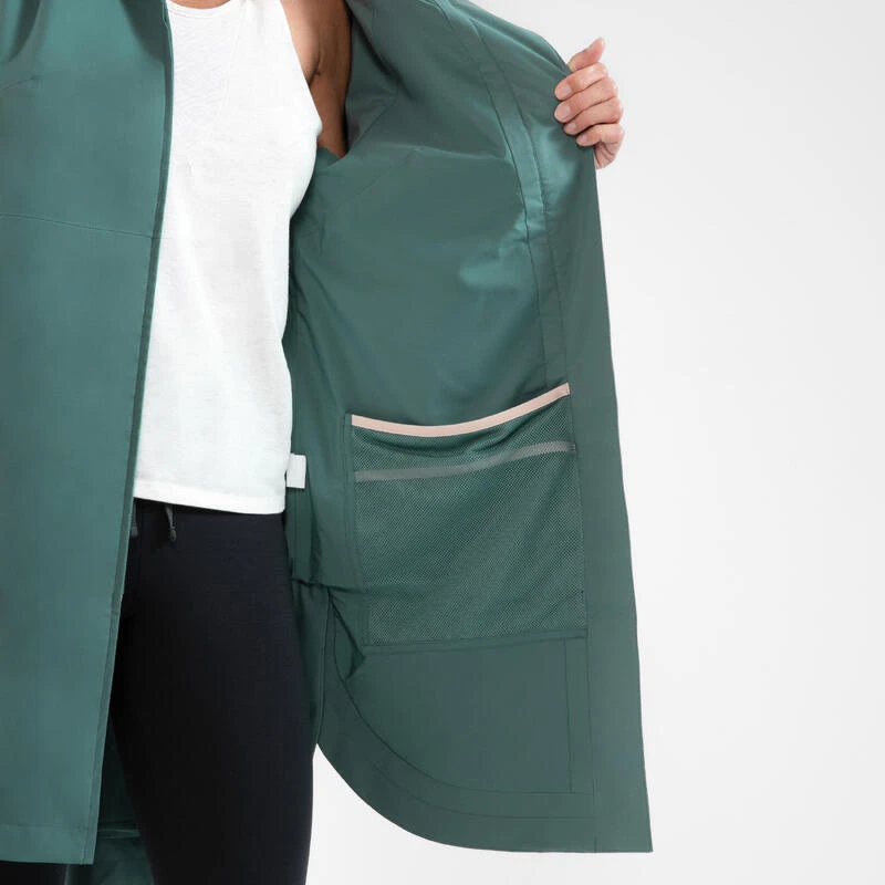 Quechua Veste Longue Imperméable De Randonnée - Raincut Long Series - Femme 10 Quechua Veste Longue Imperméable De Randonnée - Raincut Long Series - Femme – Image 8