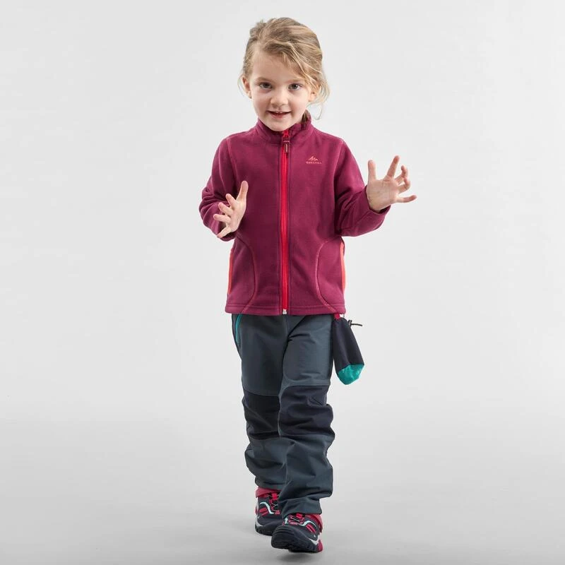 Quechua Veste Polaire De Randonnée - MH150 Violette - Enfant 2-6 Ans 4 Quechua Veste Polaire De Randonnée - MH150 Violette - Enfant 2-6 Ans – Image 2