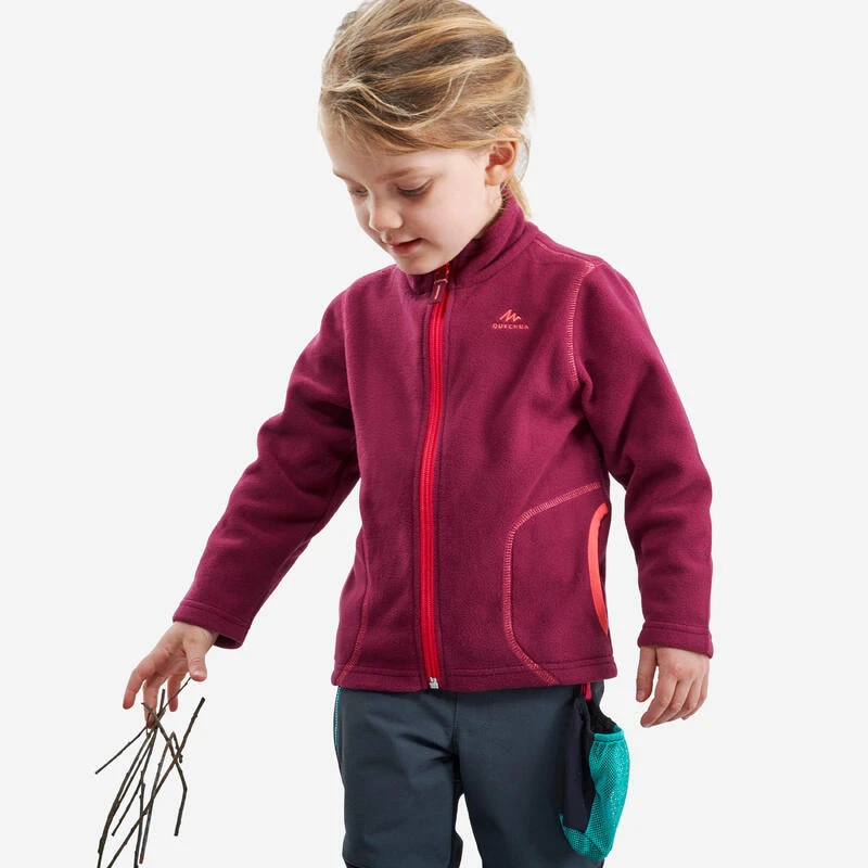 Quechua Veste Polaire De Randonnée - MH150 Violette - Enfant 2-6 Ans 3 Quechua Veste Polaire De Randonnée - MH150 Violette - Enfant 2-6 Ans