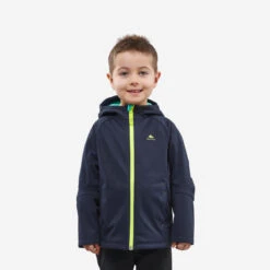 Quechua Veste Softshell De Randonnée - MH550 Bleu Marine - Enfant 2 - 6 Ans