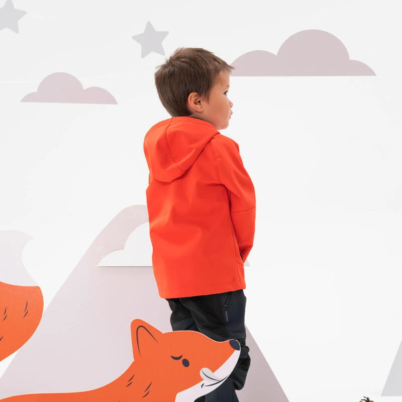 Quechua Veste Softshell De Randonnée - MH550 Orange Vif - Enfant 2 - 6 Ans 6 Quechua Veste Softshell De Randonnée - MH550 Orange Vif - Enfant 2 - 6 Ans – Image 4
